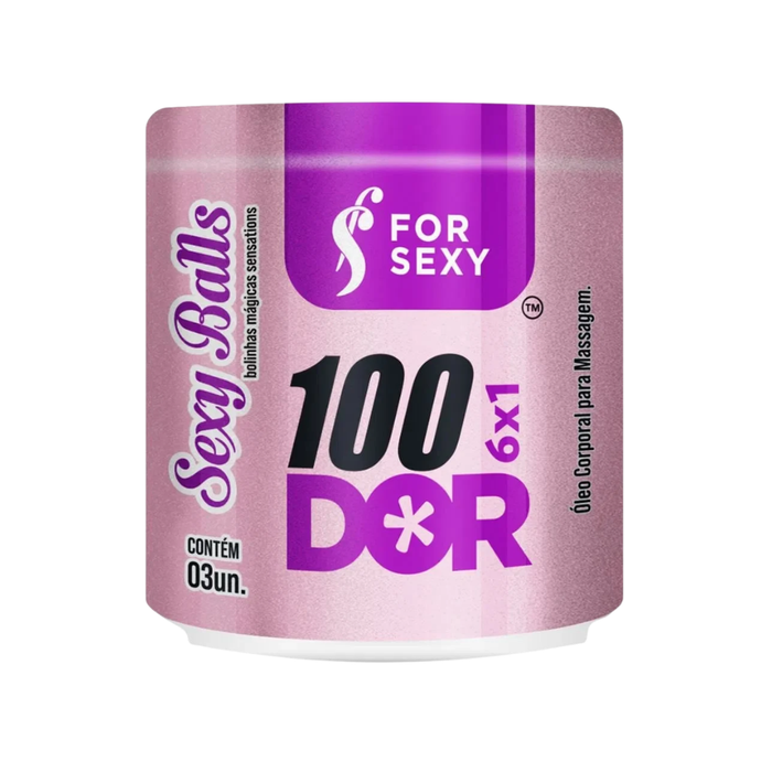 CÁPSULAS FUNCIONAIS - SEXY BALLS 100 DOR - 03 UN