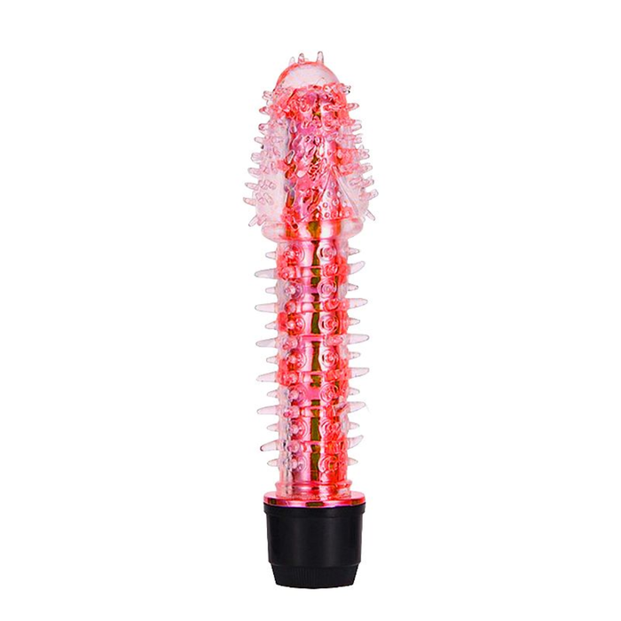 VIBRADOR PERSONAL COM CAPA TEXTURIZADA - VERMELHO