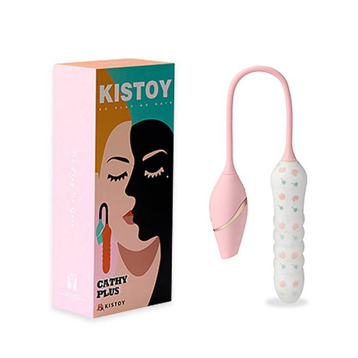 VIBRADOR DE PONTO G E CLITÓRIS COM PULSAÇÃO - CATHY PLUS