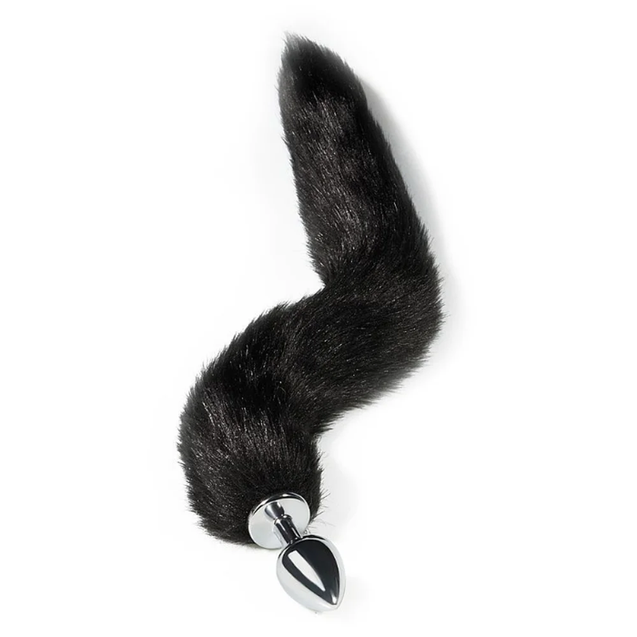 PLUG ANAL M RABO DE RAPOSA  PRETO - TAM M