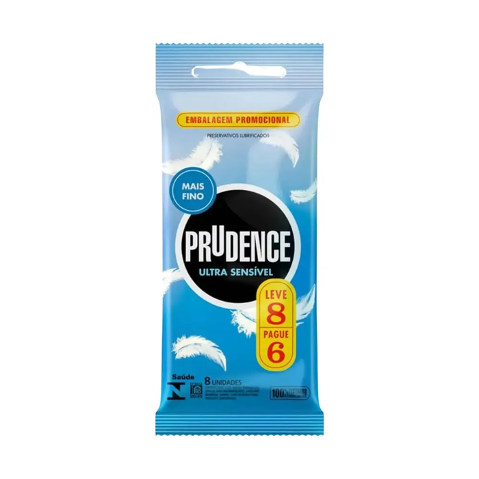 PRESERVATIVO ULTRA SENSIVEL LEVE 8 PAGUE 6 - PRUDENCE