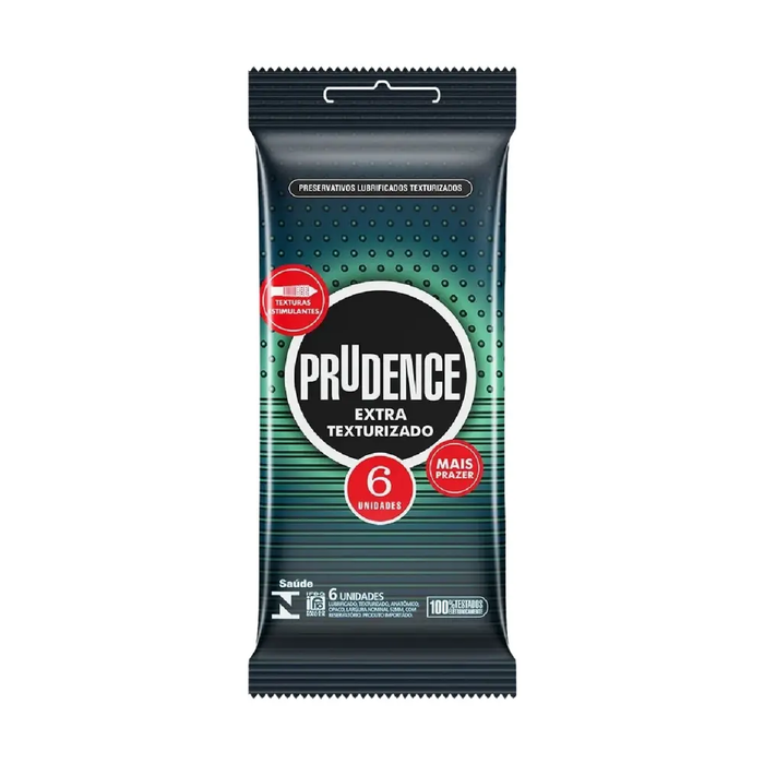 PRESERVATIVO EXTRA TEXTURIZADO C/6 - PRUDENCE