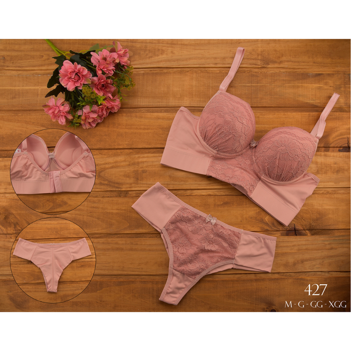 CONJUNTO RENDADO FIO DUPLO