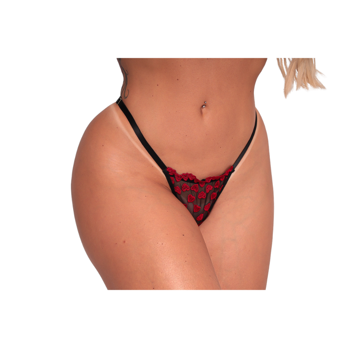 CALC. DE PER. LOVE - PRETO COM VERMELHO