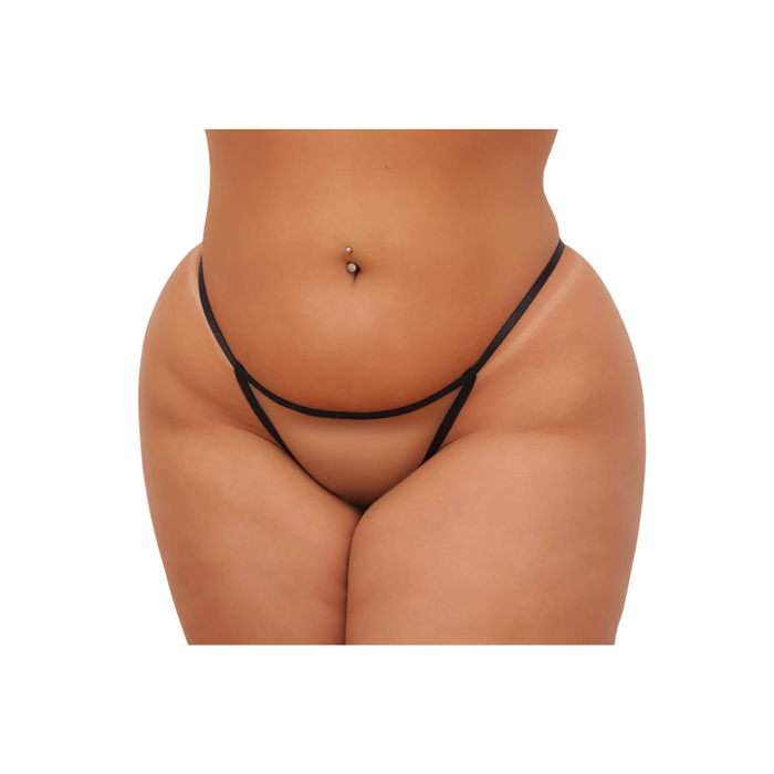 CALCINHA PERSONALIZADA PLUS PRETO ILUSION