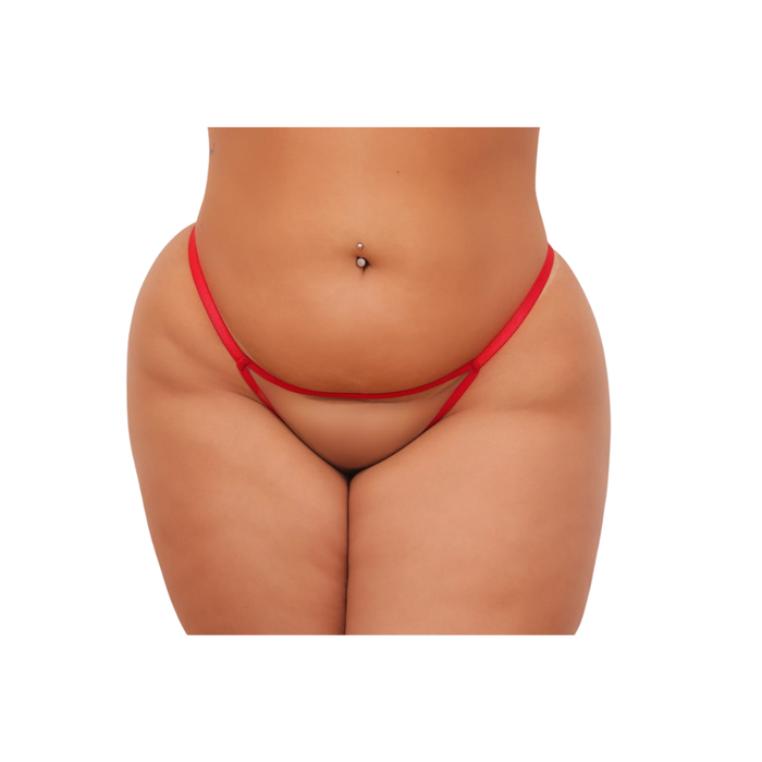 CALCINHA PERSONALIZADA PLUS VERMELHO ILUSION