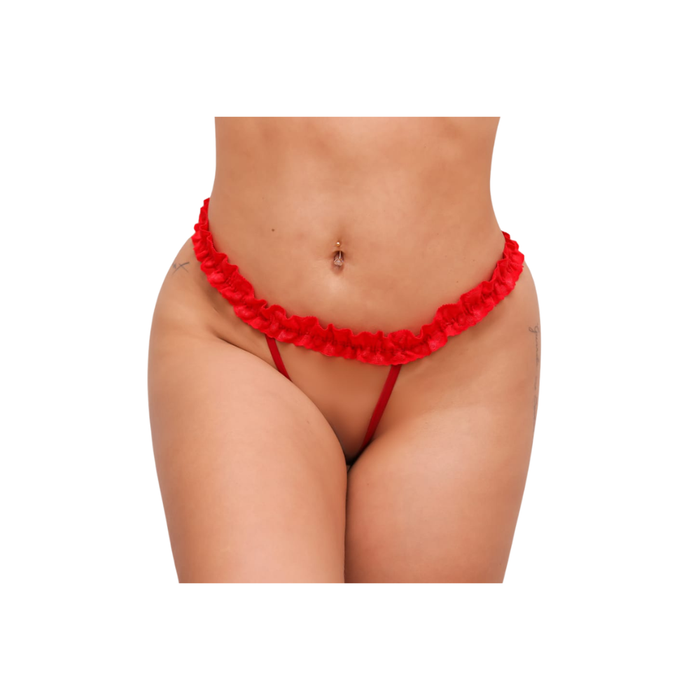 CALCINHA SECRETÁRIA LAÇÃO VERMELHO