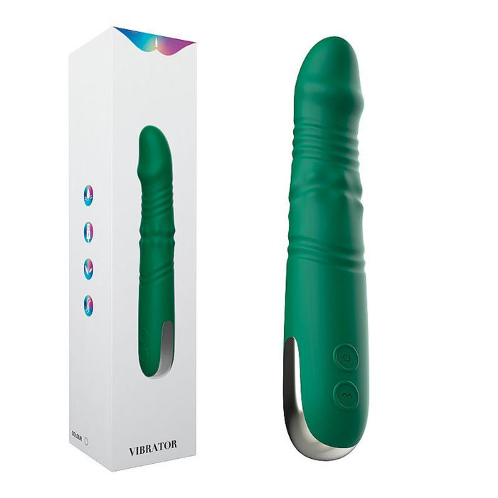 VIBRADOR DE PONTO G COM VAI E VEM E ROTAÇÃO DE ESFERAS