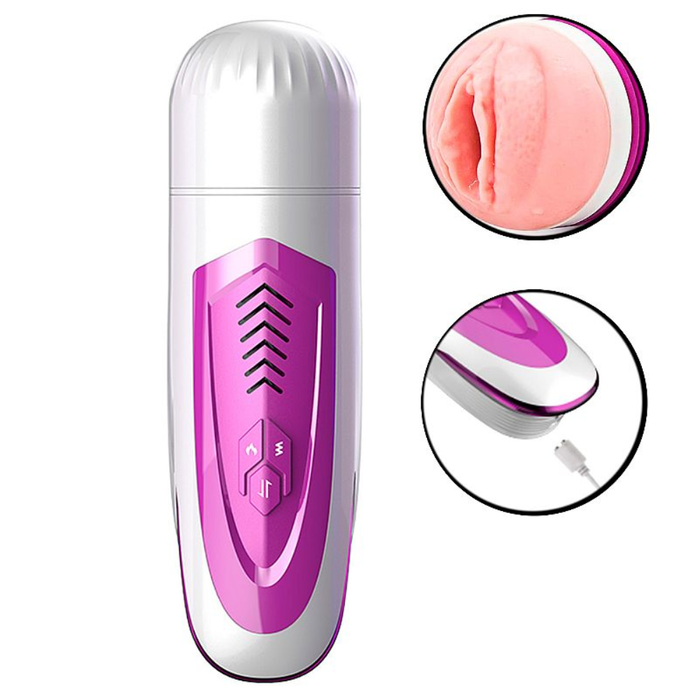 MASTURBADOR MASCULINO FORMATO DE LANTERNA COM AQUECIMENTO - DIBE