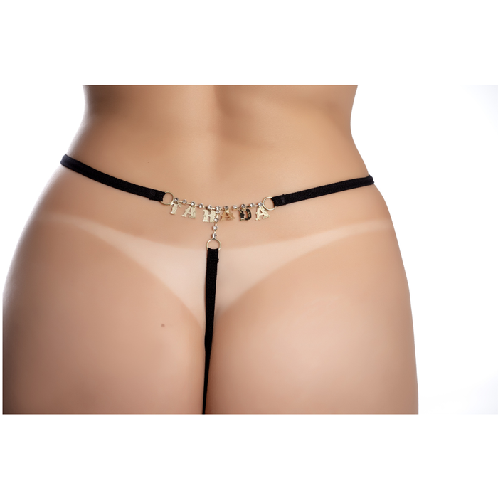 CALCINHA STRASS PRETO - TARADA