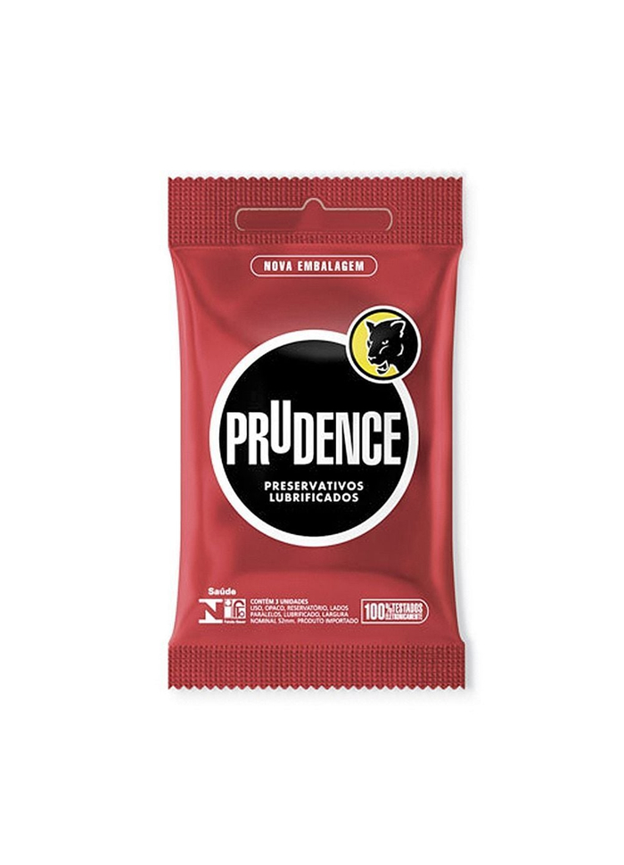 PRESERVATIVO LUBRIFICADO PRUDENCE com 3 unidades