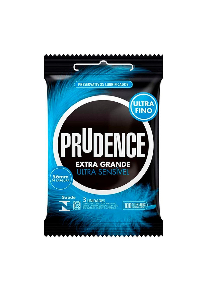 PRESERVATIVO EXTRA GRANDE E ULTRA SENSÍVEL 3 UND 