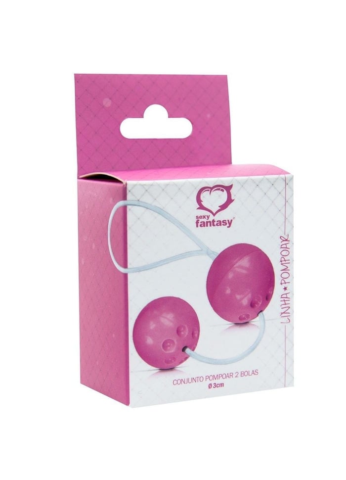 BOLINHA DE POMPOAR 02 UNIDADES COM PESINHO SEXY FANTASY