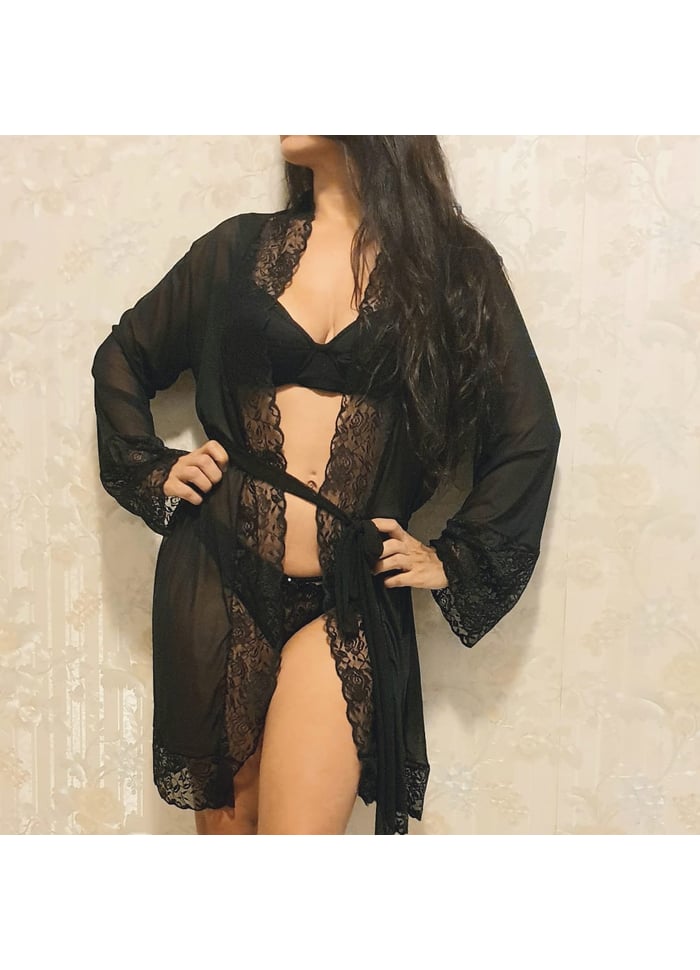 Robe Luxuoso em Tule e Renda Paris