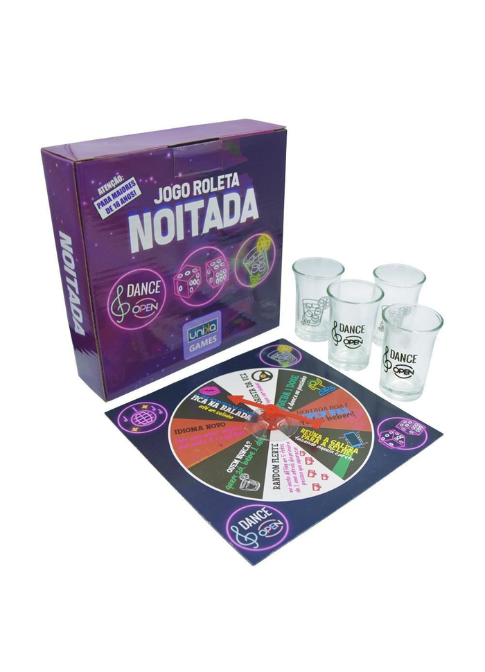 JOGO NOITADA DANCE OPEN BAR COM 4 SHOTS