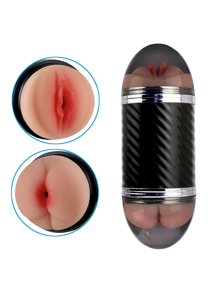 Masturbador duplo Vagina e ânus em Cyberskin 