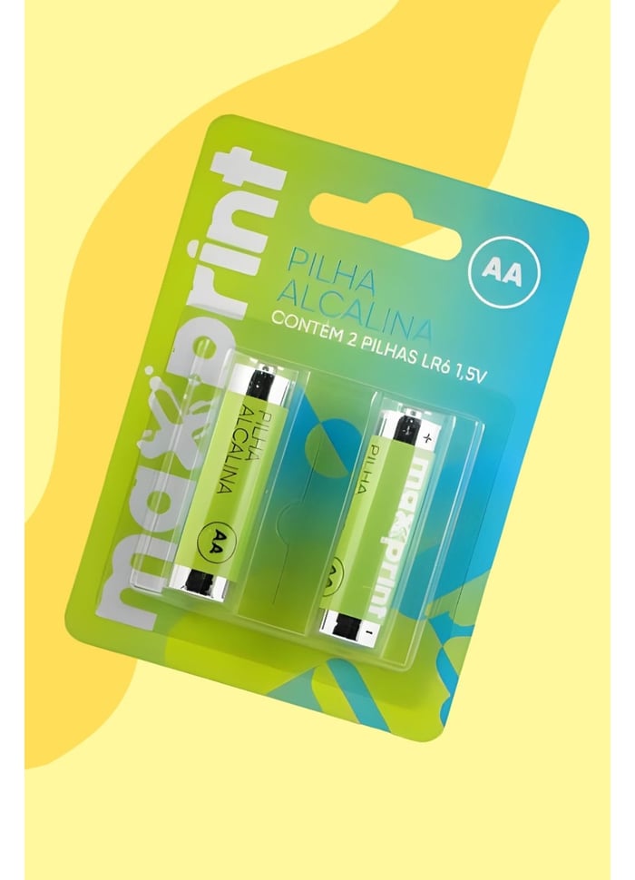 Pilha Alcalina AA MAXPRINT