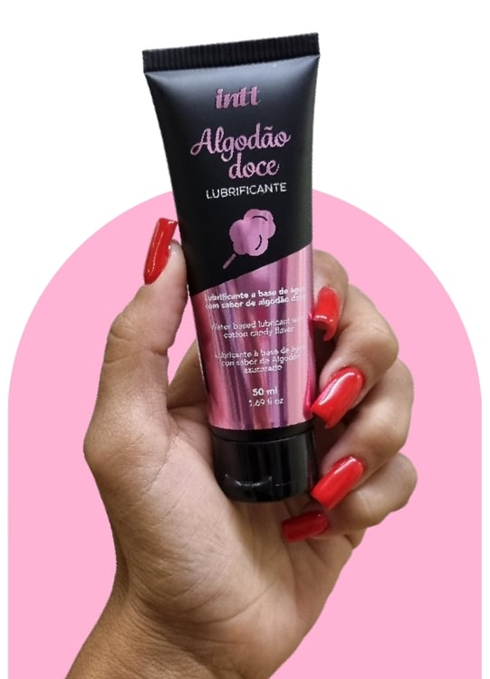 LUBRIFICANTE ÍNTIMO BEIJÁVEL ALGODÃO DOCE 50ML INTT