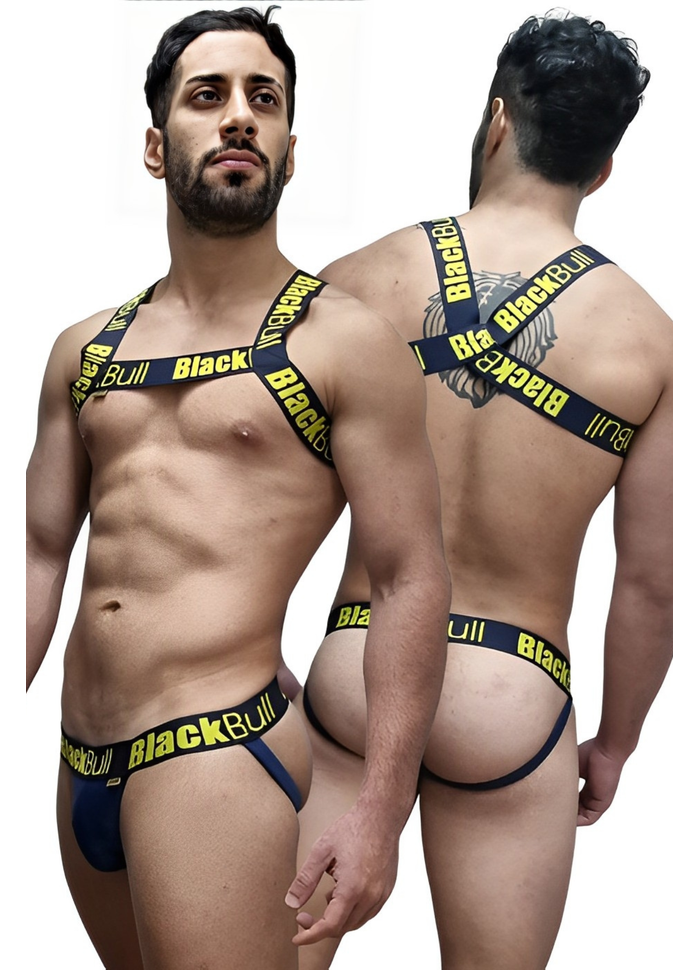 JOCKER + HARNESS ELÁSTICO AZUL BLACKBULL