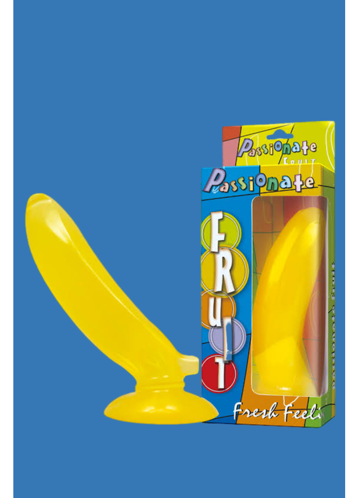 Dildo em formato de Banana 17 x 3,5cm 