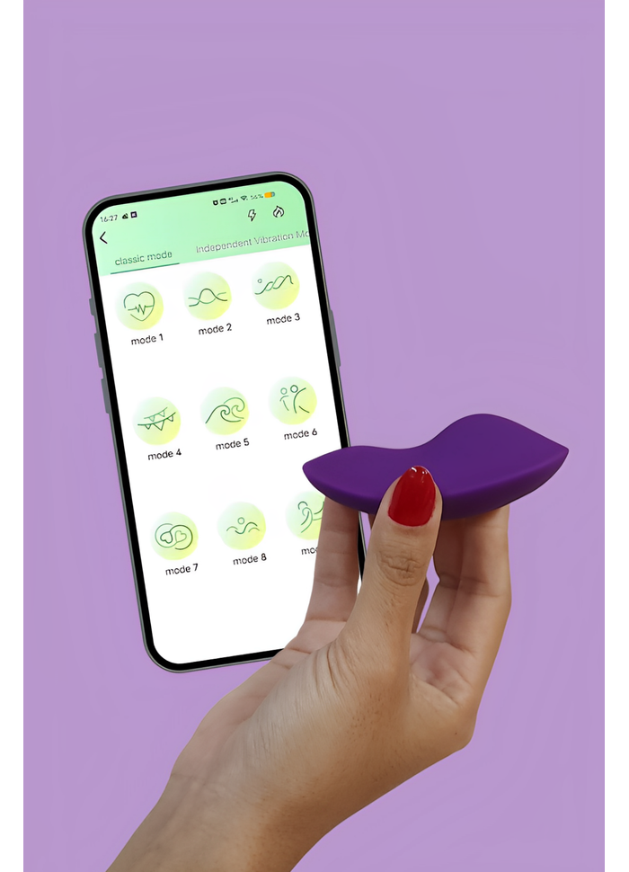 Vibrador de Calcinha controlado por app de celular Sia