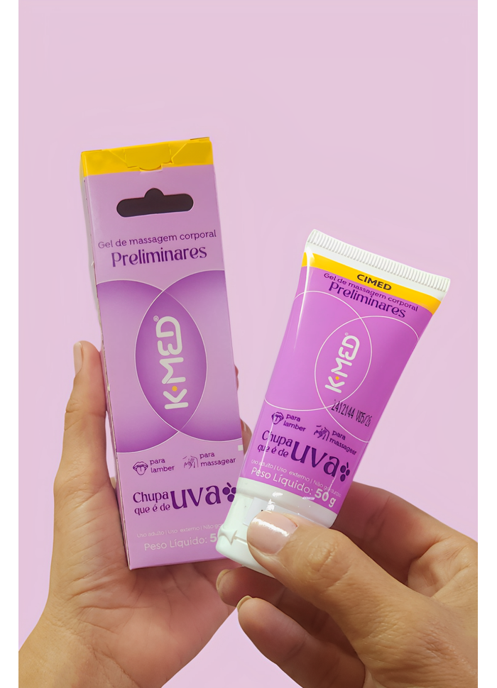 Chupa que é de UVA gel Preliminares comestível 50g