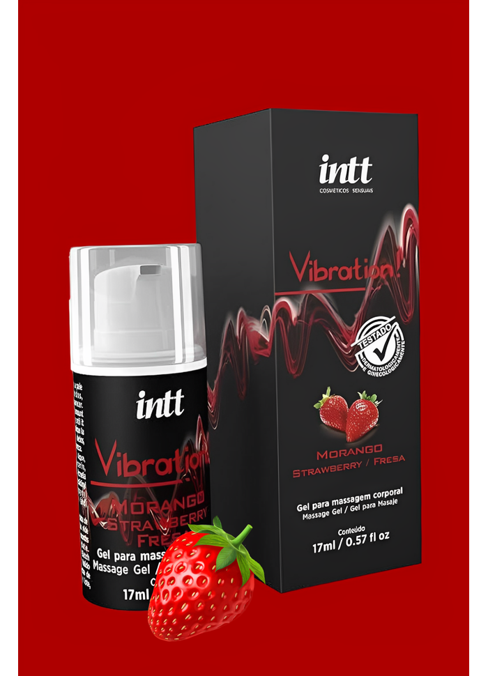 VIBRATION GEL EXCITANTE QUE VIBRA SABOR MORANGO