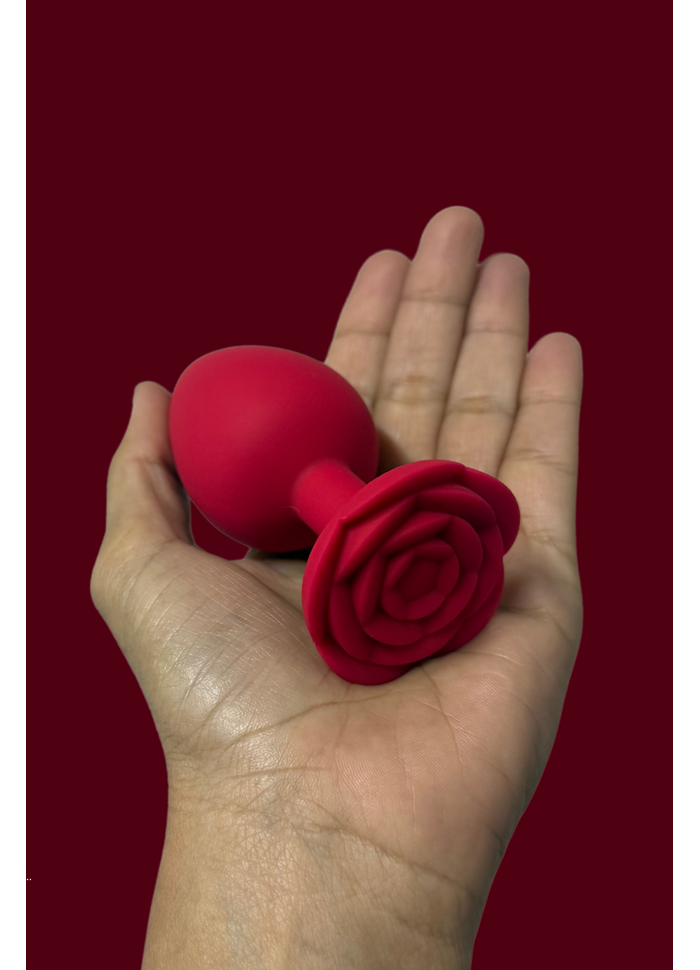 Plug Anal Em Silicone Flower Tamanho G