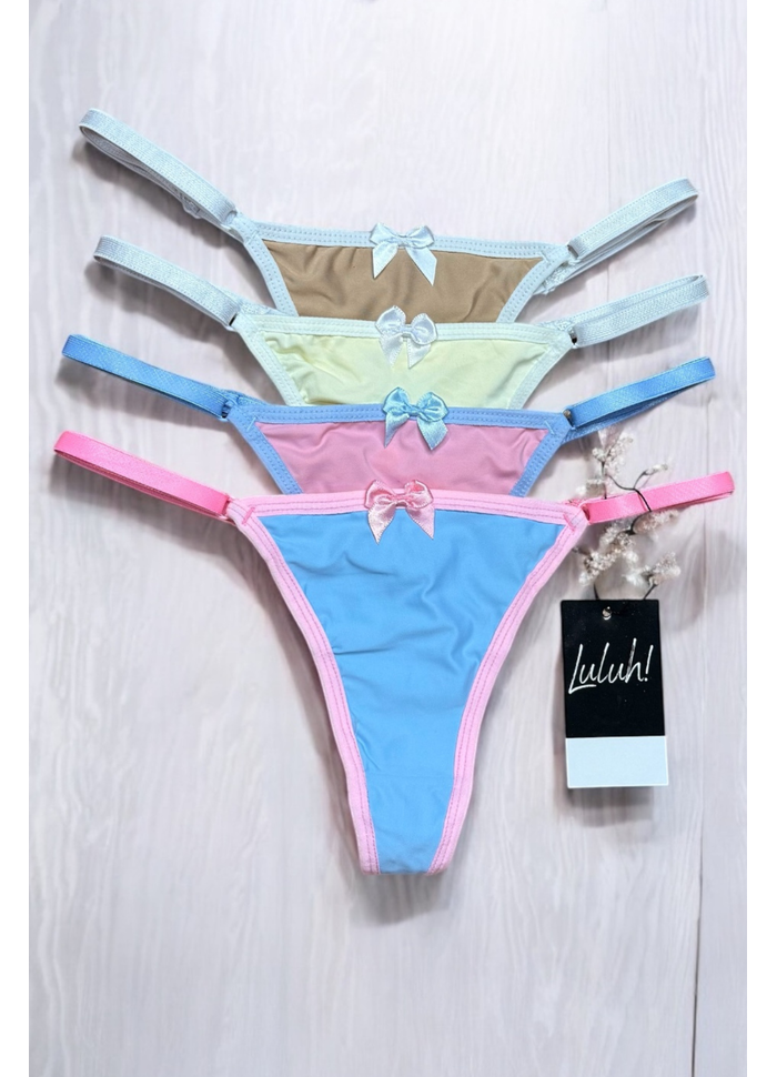 Kit com 2 Calcinha Reguláveis Candy Color