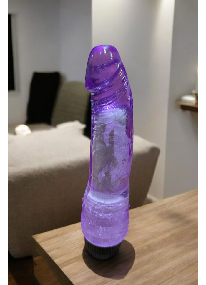 Pênis com vibrador em Jelly Si