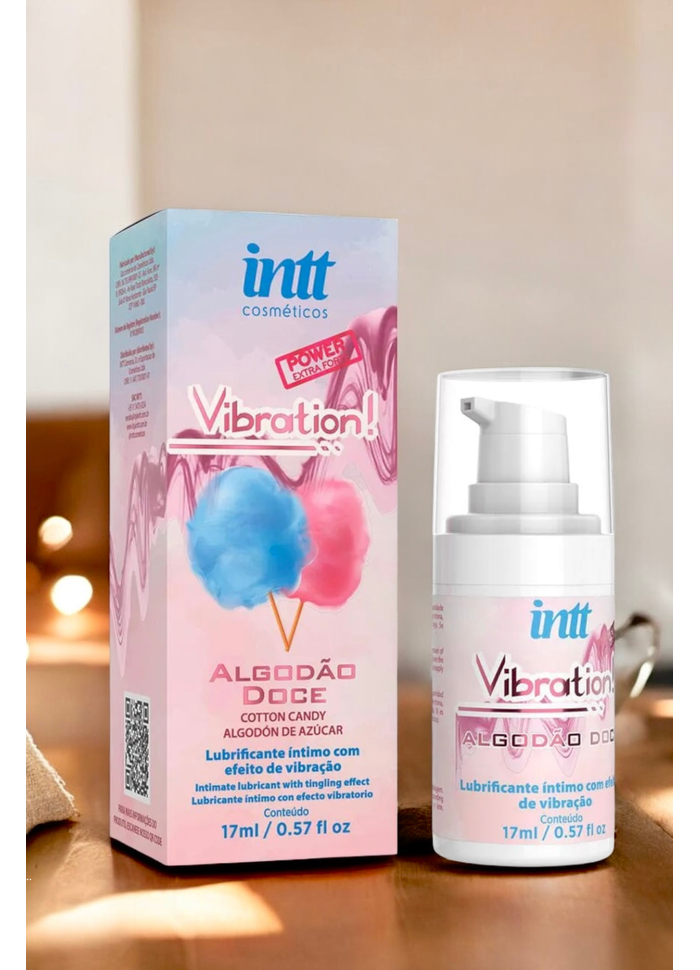 VIBRATION GEL EXCITANTE QUE VIBRA ALGODÃO DOCE INTT