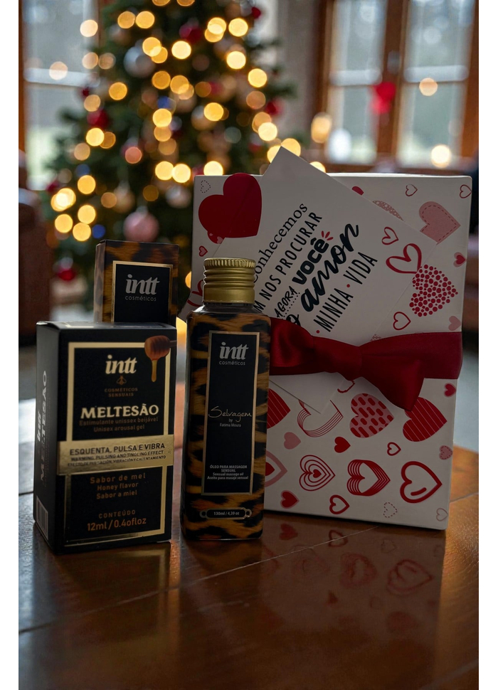 Kit Presente óleo de massagem e gel Excitante Pulse