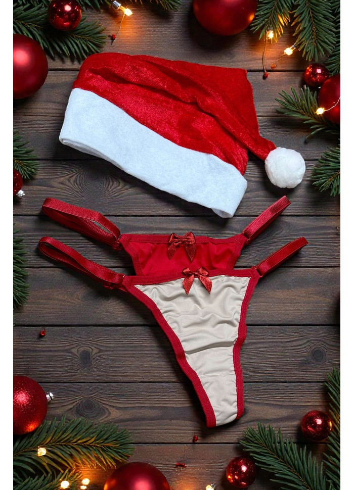 Kit Mamãe Noel com Calcinhas e Gorro