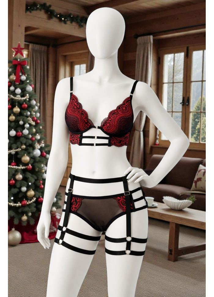 Conjunto com Bojo Cinta-Liga Luxx
