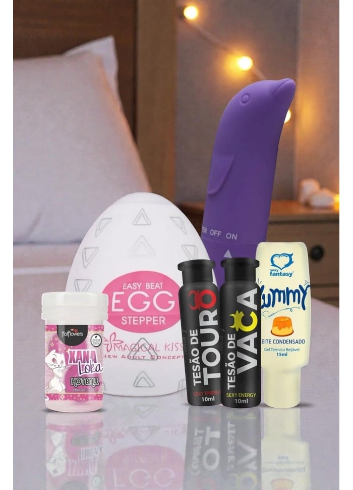 Kit Prazer do Casal Vibrador, Egg e mais