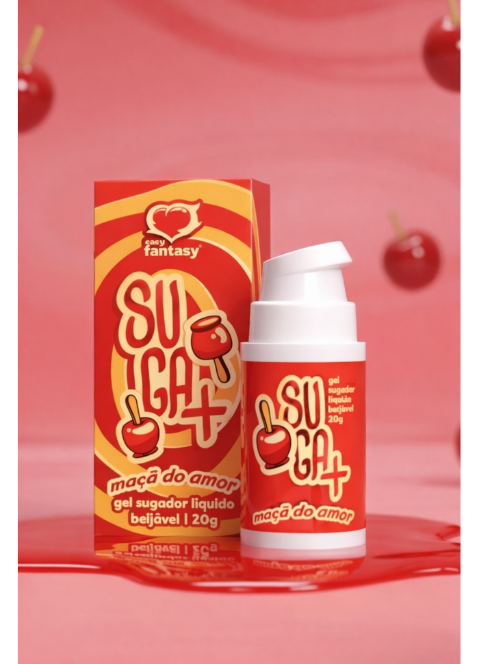 Gel Vibrador Sugador Liquido Suga+ Maça do Amor