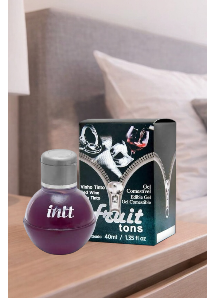 Fruit 50 Tons Gel Comestível Hot Vinho Tinto INTT