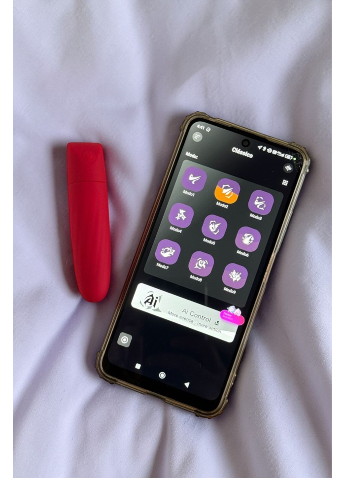 Vibrador bullet com app para celular 