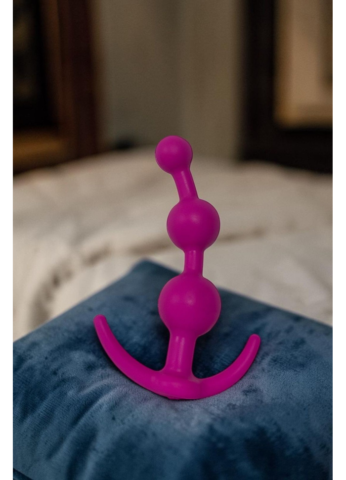 Plug anal em silicone 14 x 3cm Ball