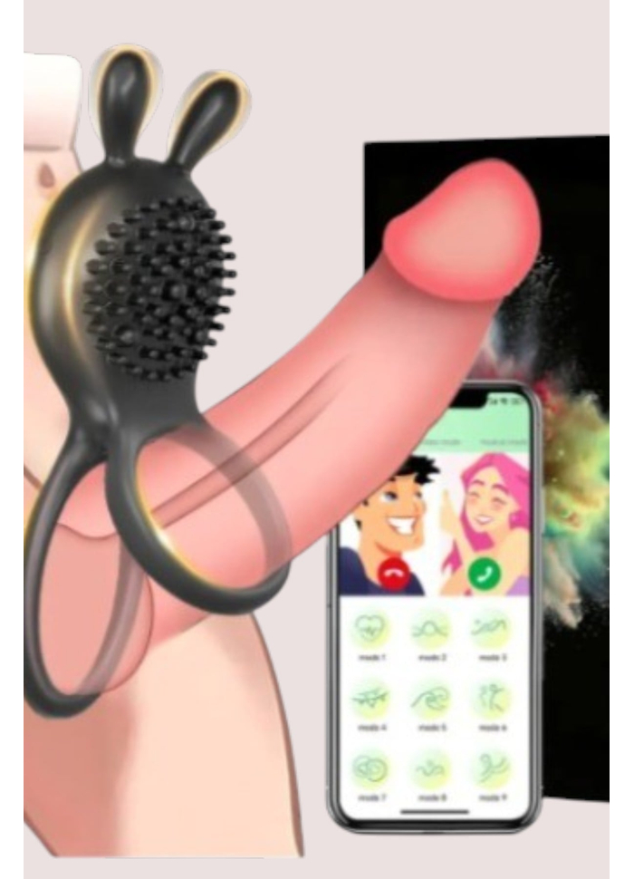Anel Peniano Coelhinho com App para Celular