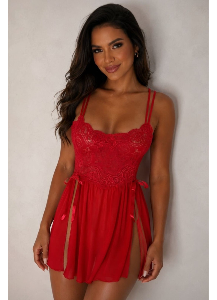 Camisola em Tule e renda Passion 