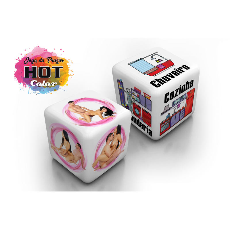DADO JOGO DO PRAZER HOT 2 UNIDADES DIVERSÃO AO CUBO