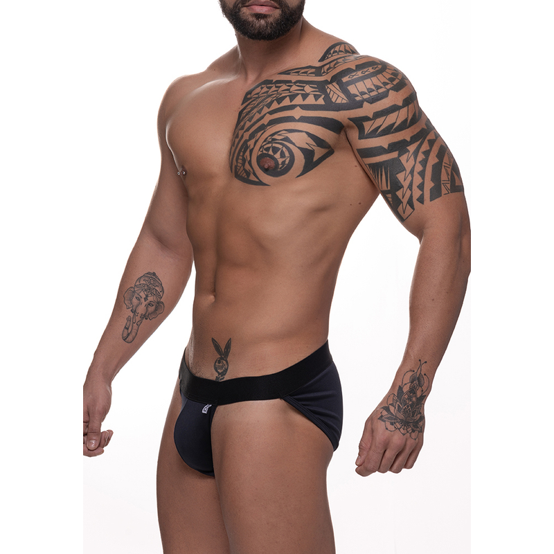 CUECA SLIP EM SUPLEX PRETO SD CLOTHING