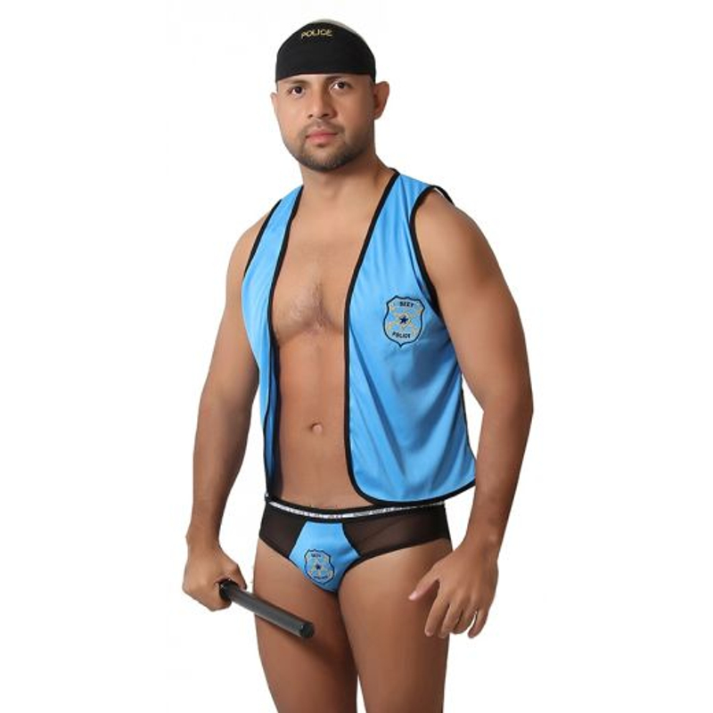FANTASIA MASCULINA POLICIAL AMERICANO