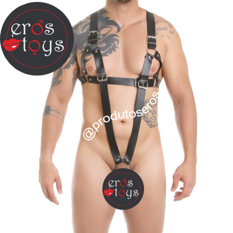 HARNESS MASCULINO COM SUSPENSORIO EROS TOYS