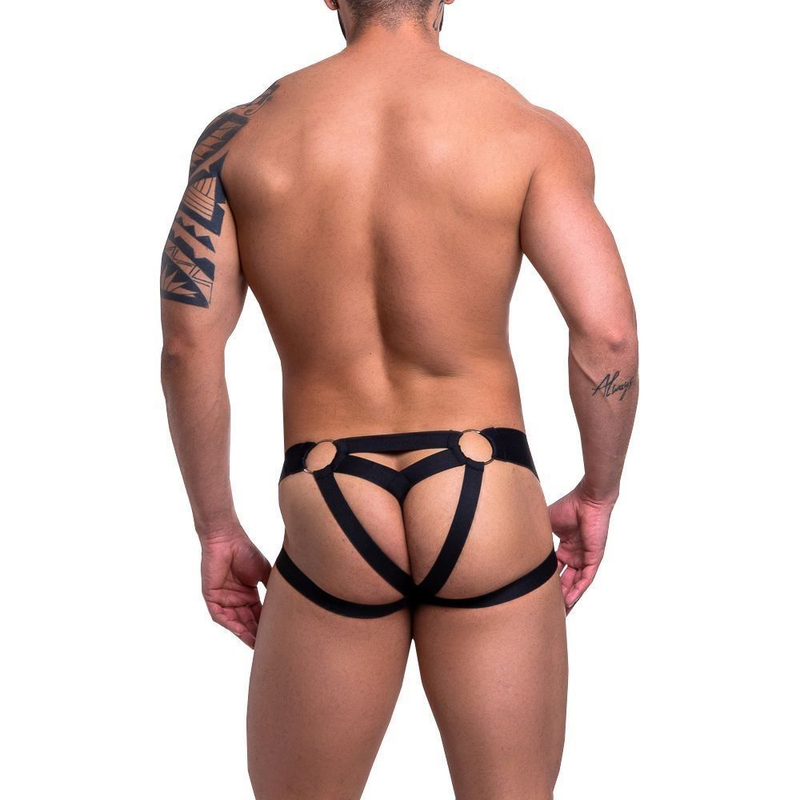 JOCKSTRAPP FIO 4 TIRAS PRETO SUPLEX SD CLOTHING