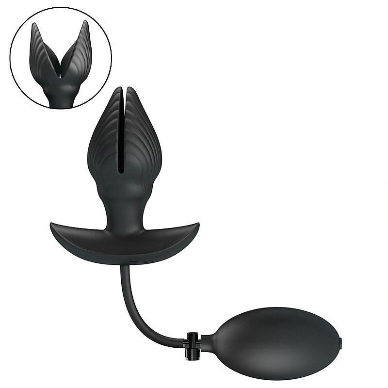 PLUG ANAL INFLAVEL COM VIBRADOR RECARREGAVEL