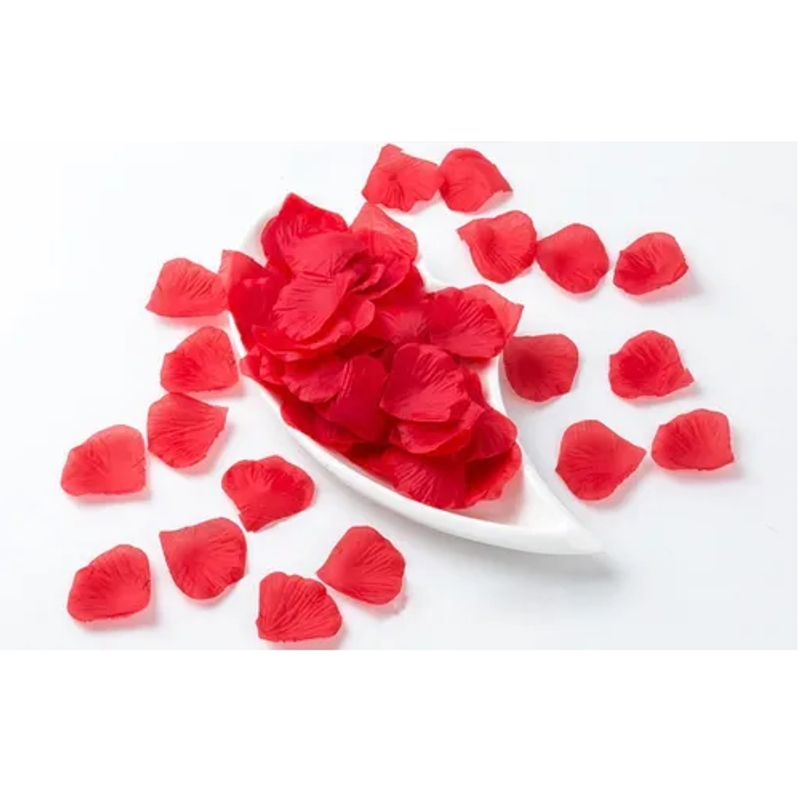 PÉTALAS ARTIFICIAIS EM FORMATO DE ROSAS VERMELHAS 100 UNIDADES