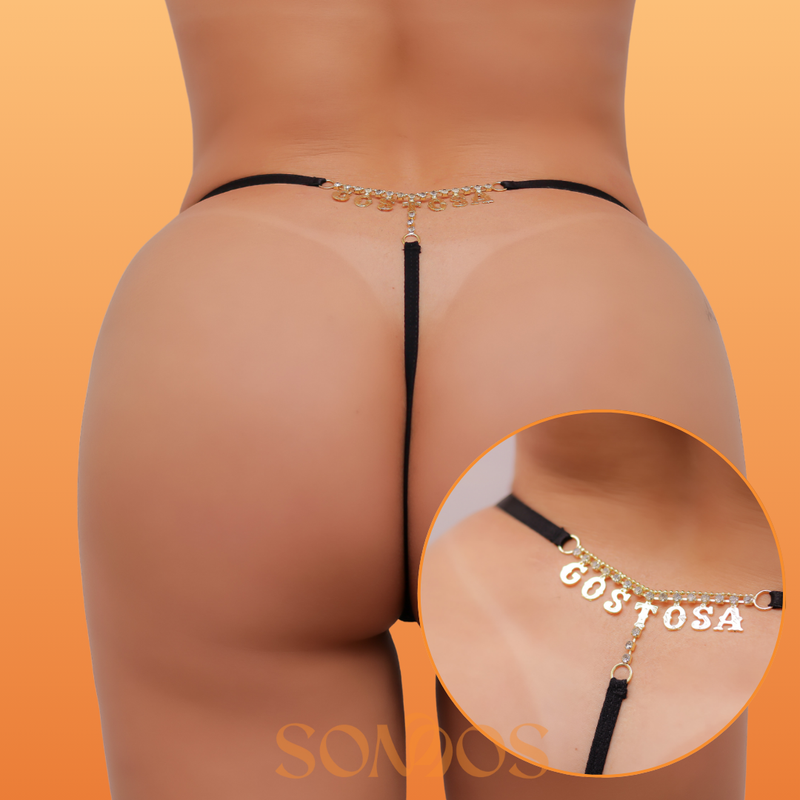 CALCINHA STRASS COSTAS GOSTOSA YAFFA