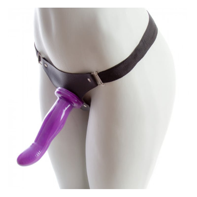 CINTA COM PENETRADOR PONTO G ARTICULADO 19X4,5CM E RELEVO ABSOLOO